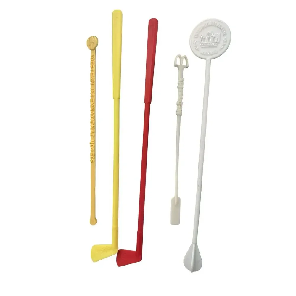 Vintage Lot of 62 Swizzle Sticks Drink Stirrers - Pan Am TWA Hotels Bars Airline